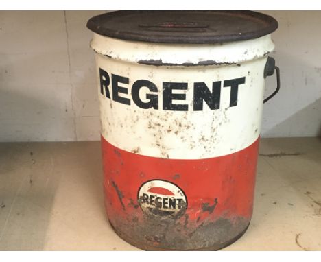 A vintage Regent oil drum