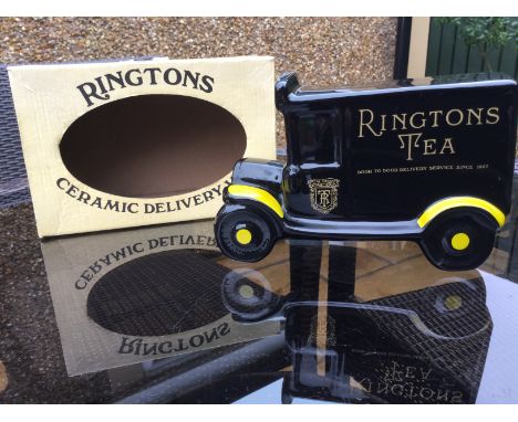 Ringtons Ceramic Delivery Van Money Box - in box