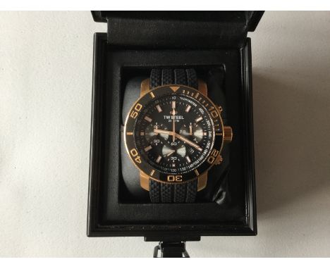 Gents TW Steel 703 Chronograph Watch with receipt &amp; new battery with receipt £50.00 Pressure Tested &amp; Serviced. TW703