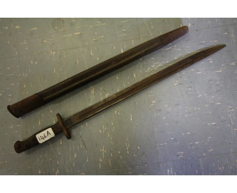 WWI 1907 pattern Sanderson bayonet with scabbard