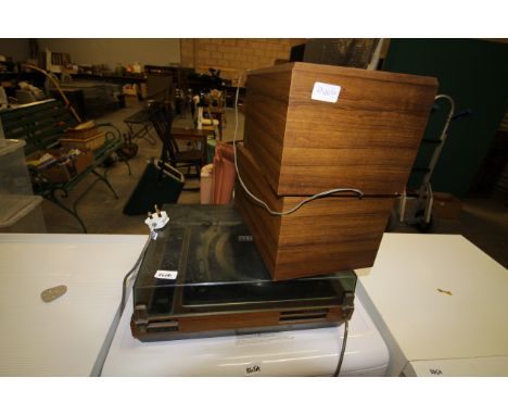 Record player and speaker