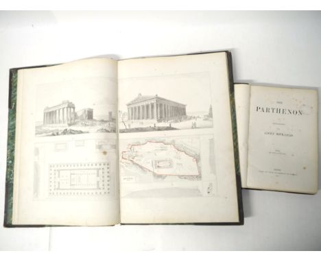 (Ancient Greece, Antiquity), Adolf Maichaelis: 'Der Parthenon', Leipzig, Breitkopf und Härtel, 1870-1871, 1st edition, 2 volu