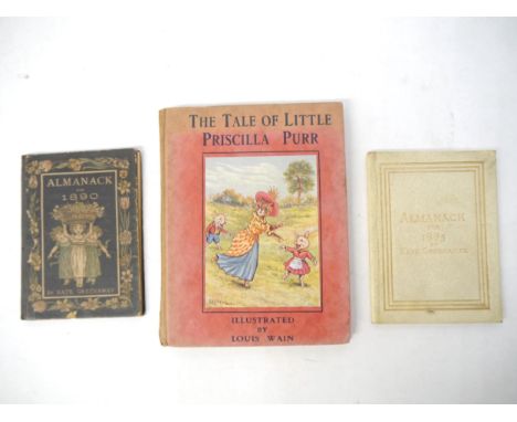 Louis Wain (illustrated); Cecily M. Rutley: 'The Tale of Little Priscilla Purr', Dundee &amp; London, Valentine, c.1920, 1st 