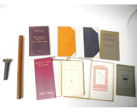 Richard Bentley (1854-1936), a collection of books and items by Richard Bentley, the last head of Richard Bentley &amp; Son, 