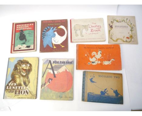 Eight assorted children's titles, including Bernard &amp; Elinor Darwin: 'Tootleoo Two', London, Nonesuch Press, c.1927, 20 c