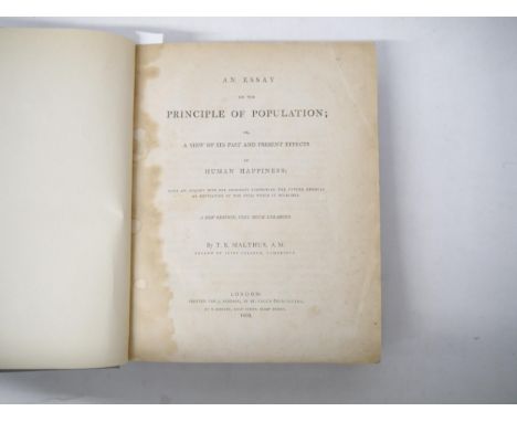 Thomas Robert Malthus: 'An Essay on the Principle of Population; or, a View of its Past and Present Effects on Human Happines