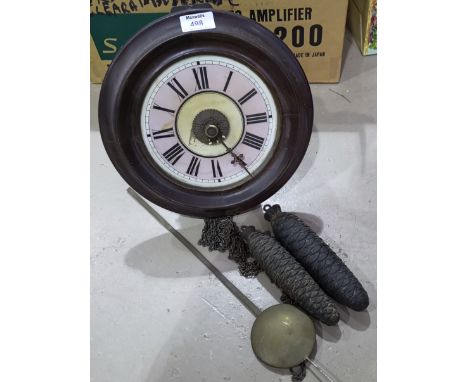 A 19th century Postman's alarm wall clock