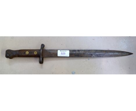 A later 19th century bayonet by Wilkinson of London stamped '98 with 12'' blade (no scabbard)