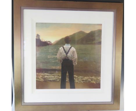 Iain Faulkner, Loch Eck, 9/150 signed limited edition giclÃ©e print, 96x98cm including glazed frame, certificate verso 