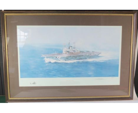 After David Shepherd, 'The Ark Turning Into Wind', Ltd Edition polychrome print 587/850, signed in pencil by the artist 48 x 