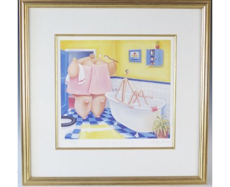 After Sarah Szikora, 'Making Waves' Ltd Edition polychrome print, 294/750, Washington Green blind stamp, signed in pencil by 
