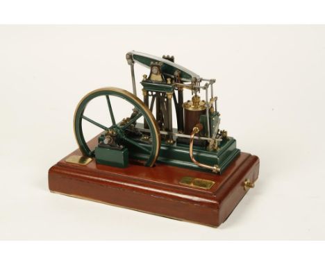 A SCALE MODEL OF THE STOHERT AND PITT ENGINE, that was exhibited at the International Exhibition in 1867. Air driven with mov