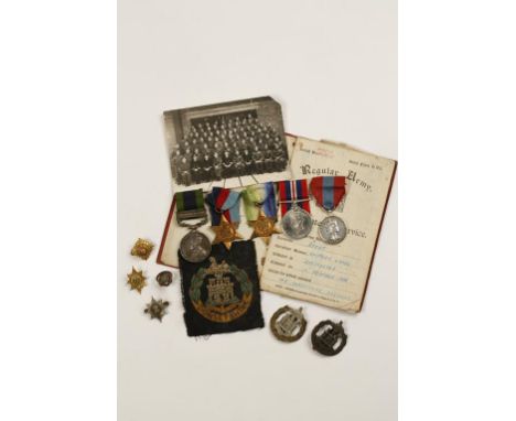 A group of medals comprising India General Service medal with malabar clasp, 1921-22, 1939/45 Star, the Atlantic Star, Second