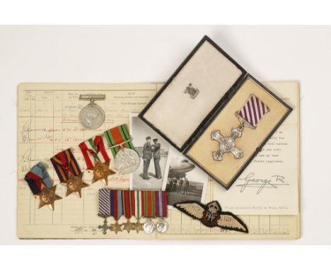 A SECOND WORLD WAR GALLANTRY GROUP OF MEDALS, Flight Lt. S.A. Paige. 135079. Flight Lt. Stanley Paige was awarded the Disting