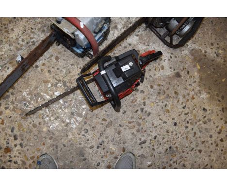 A petrol chainsaw