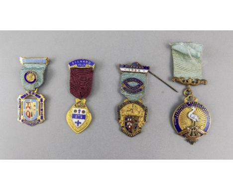 Masonic Stewards Enamel Jewells (4) in total. Various lodges.
