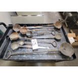 LOT - CASTING LADLES, (5) ARE BOTTOM POUR