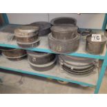 LOT - FRAMES AND SPACERS FOR THE VULCANIZERS, VARIOUS SIZES