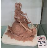 ***PLEASE NOTE: THIS CLAY SCULP WAS RON'S LAST PIECE BEFORE HIS PASSING*** "INTO THE FOREST"