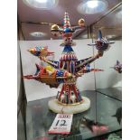 "FLIGHT TO MARS", COLOR SAMPLE SCULPTURE, ONLY ONE EVER PRODUCED IN THIS COLOR SCHEME, SIZE: 23" X