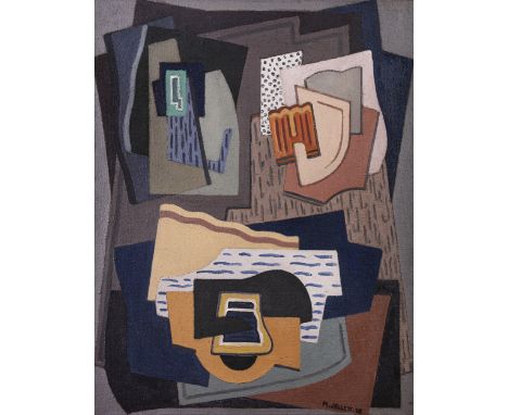 Mainie Jellett (1897-1944)Abstract Composition with Three Elements (1925)Oil on canvas, 93 x 73cm (36¾ x 28¾)Signed and dated