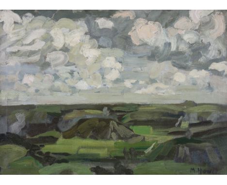 Marie Howet (1897-1984)Turf Stacks on Achill Island (c.1926)Oil on canvas, 53 x 73cm (20¾ x 28¾)SignedProvenance: With the Fr