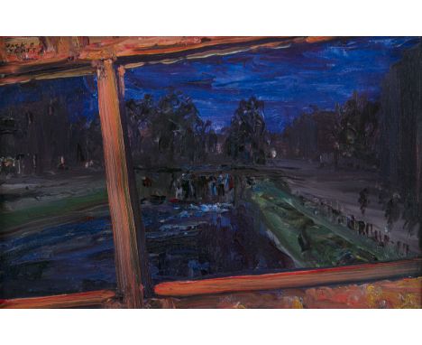 Jack Butler Yeats RHACrossing the Canal Bridge, from the Tram Top (1927)Oil on panel, 23 x 35.5cm (9 x 14)SignedProvenance: S