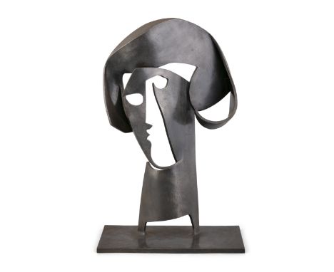 Conor Fallon RHA (1939-2007)Greek HeadSteel, 42 x 27 x 14.5cm (16½ x 10½ x 5¾)Signed and dated (19)'83Provenance: With Walter