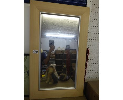 Light Wood Framed Mirror 