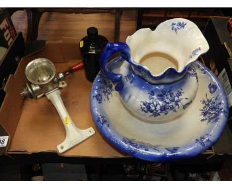 Vintage Mincer and Washstand Jug and Bowl Set 