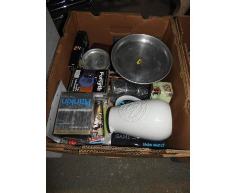 Box of Misc - Cassette Tapes and Vintage Scales etc 