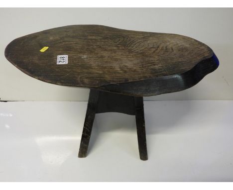 Naked Wood Topped Stool 