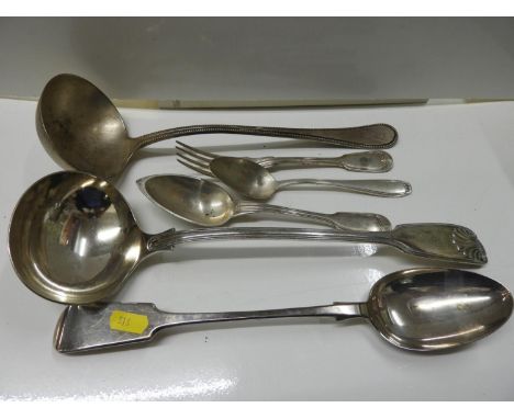 Silver Plated Cutlery - Basting Spoon, Punch Ladle etc 