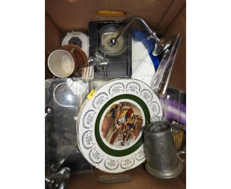 Box of Misc - Light Bulbs, New Yale Lock etc 