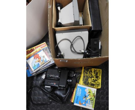 Box of Vintage Camera Equipment 