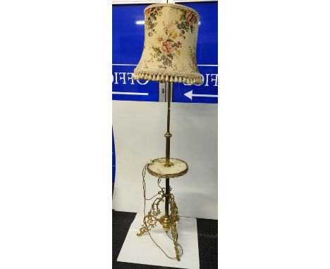 Brass and Onyx Standard Lamp 