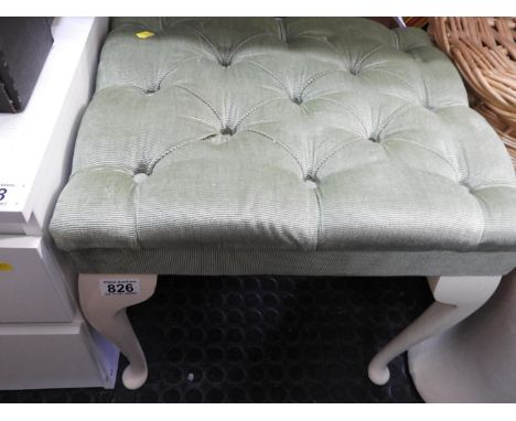 Button Topped Dressing Table Stool 