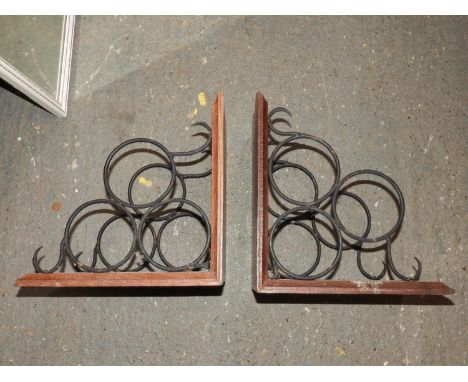 Pair of Wine Rack Book Ends 