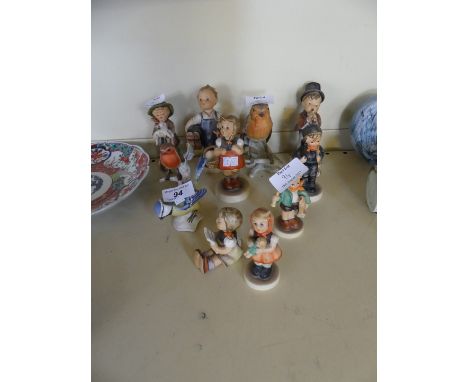 Eleven assorted Goebel Hummel figures and animals 