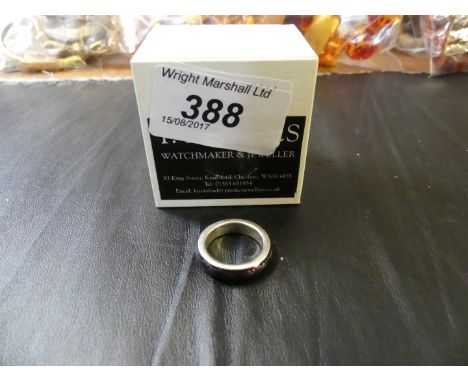 Pandora: A silver and enamel ring, to box