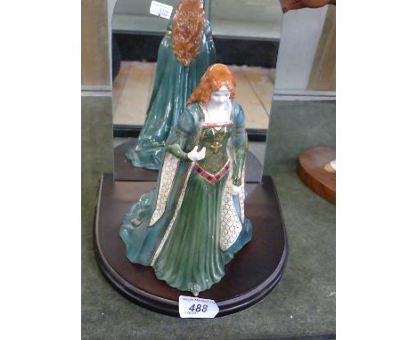 A Royal Worcester figurine 'Princess of Tara' complete with original mirrored stand 