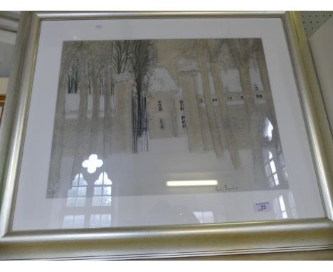Andre Brasiliei print depicting Loupeigne Sous La Neige
