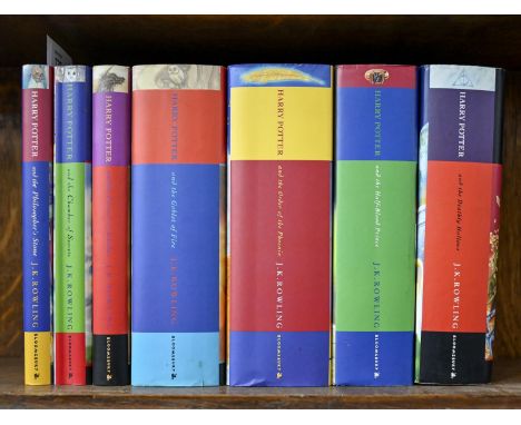 Children's Fantasy Books. Rowling (J.K.), Harry Potter,&nbsp;seven-volume set, including The Philosopher's Stone, first editi