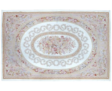 A Louis XVI style needlepoint tapestry, early 20th c,&nbsp;274 x 179cm  