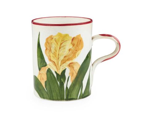 A LARGE WEMYSS WARE MUG 'IRIS' PATTERN, EARLY 20TH CENTURY impressed WEMYSS WARE/ R. H. &amp; S.Dimensions:14cm high