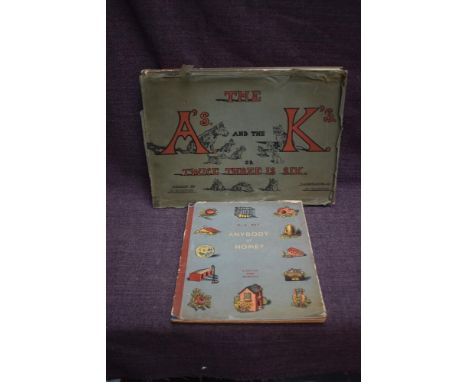 Children's. Parker, B. &amp; N. - The A's. And the K's. Or Twice Three is Six. London: W. &amp; R. Chambers. No date, circa 1