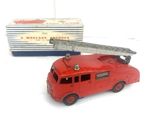 Dinky Toy Fire Engine 555 with extending ladder, complete with box, condition as seen in images 