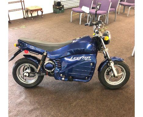 EMB Lectra VR24, made by Electric Motor Bike of Santa Rosa, California. Bike is not currently not running, as it needs four 6