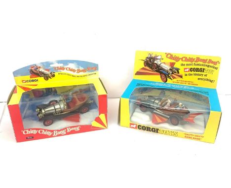 2 x Corgi Die cast, Chitty Chitty Bang Bang vehicles in boxes
