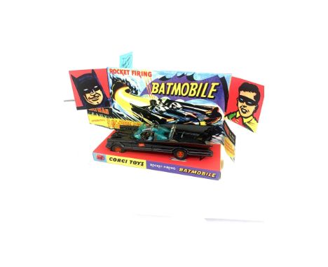 Corgi Toys 267 Bat mobile, reproduction box, Corgi Toys James Bond 007 reproduction.